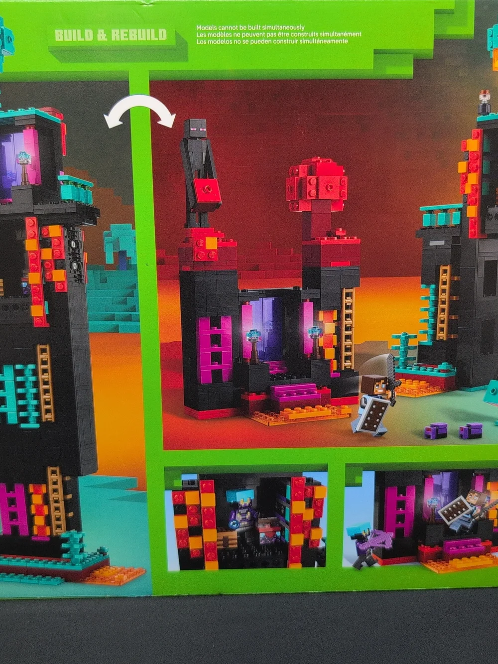 Lego Minecraft the Enderman Tower Complete Building Set Pcs 867